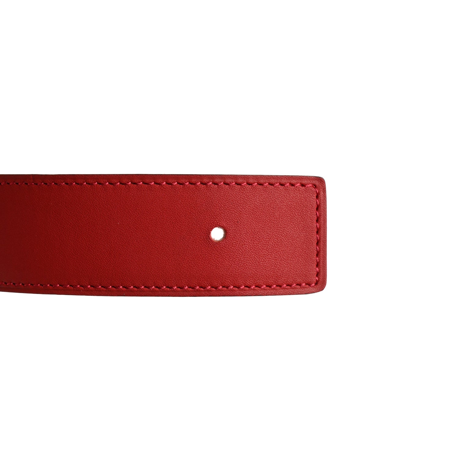 Hermes Swift Epsom 32mm Belt Strap 90 Vermilion Rose Jaipur 4 of 9