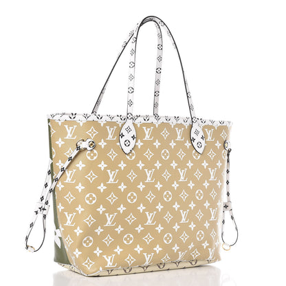 Louis Vuitton Monogram Giant Neverfull MM Kaki 3 of 9