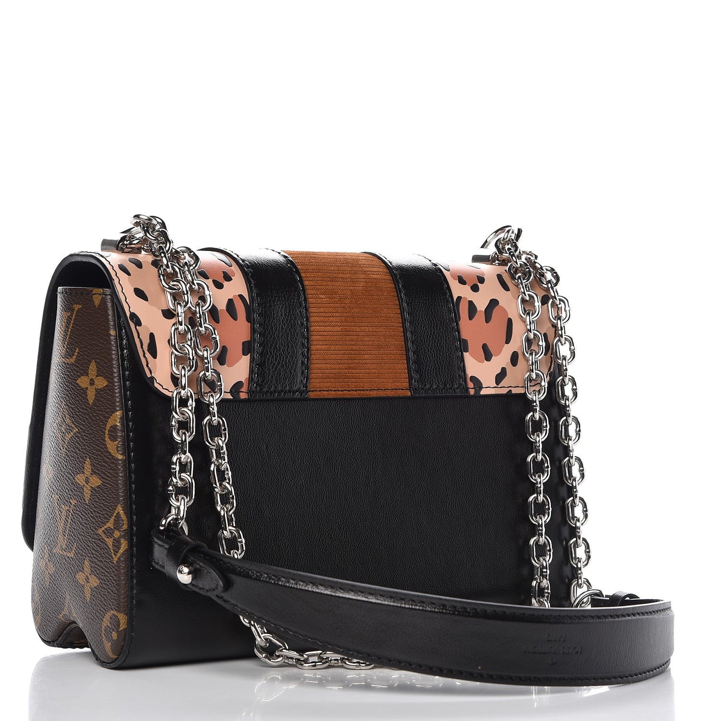 Calfskin Monogram Wild at Heart Twist Shoulder Bag MM