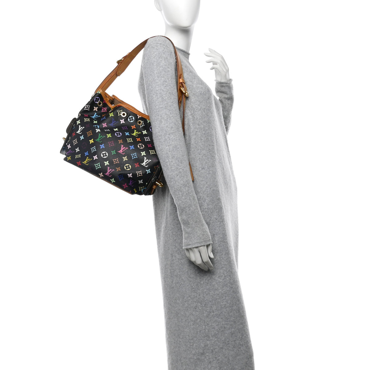 Louis Vuitton Monogram Multicolor Petit Noe Black 2 of 12