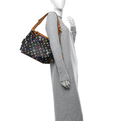 Louis Vuitton Monogram Multicolor Petit Noe Black 2 of 12