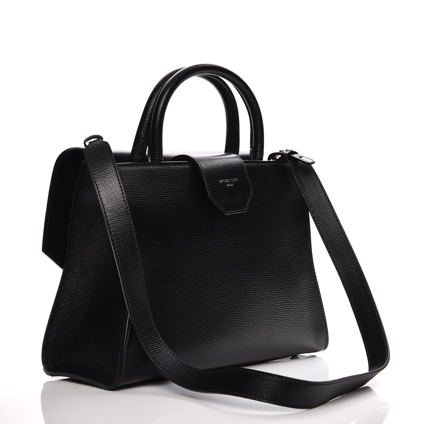 Calfskin Small Obsedia Satchel Black