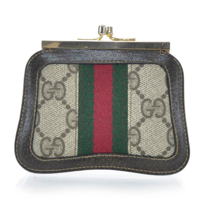 Gucci Monogram Web Coin Purse 1 of 5