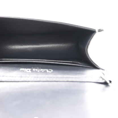 Christian Dior Metallic Patent Micro-Cannage Baby Diorama Flap Bag Silver 5 of 10