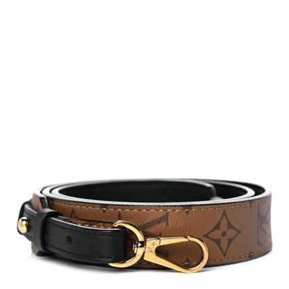 Louis Vuitton Reverse Monogram Bandouliere Shoulder Strap XL Black 1 of 7