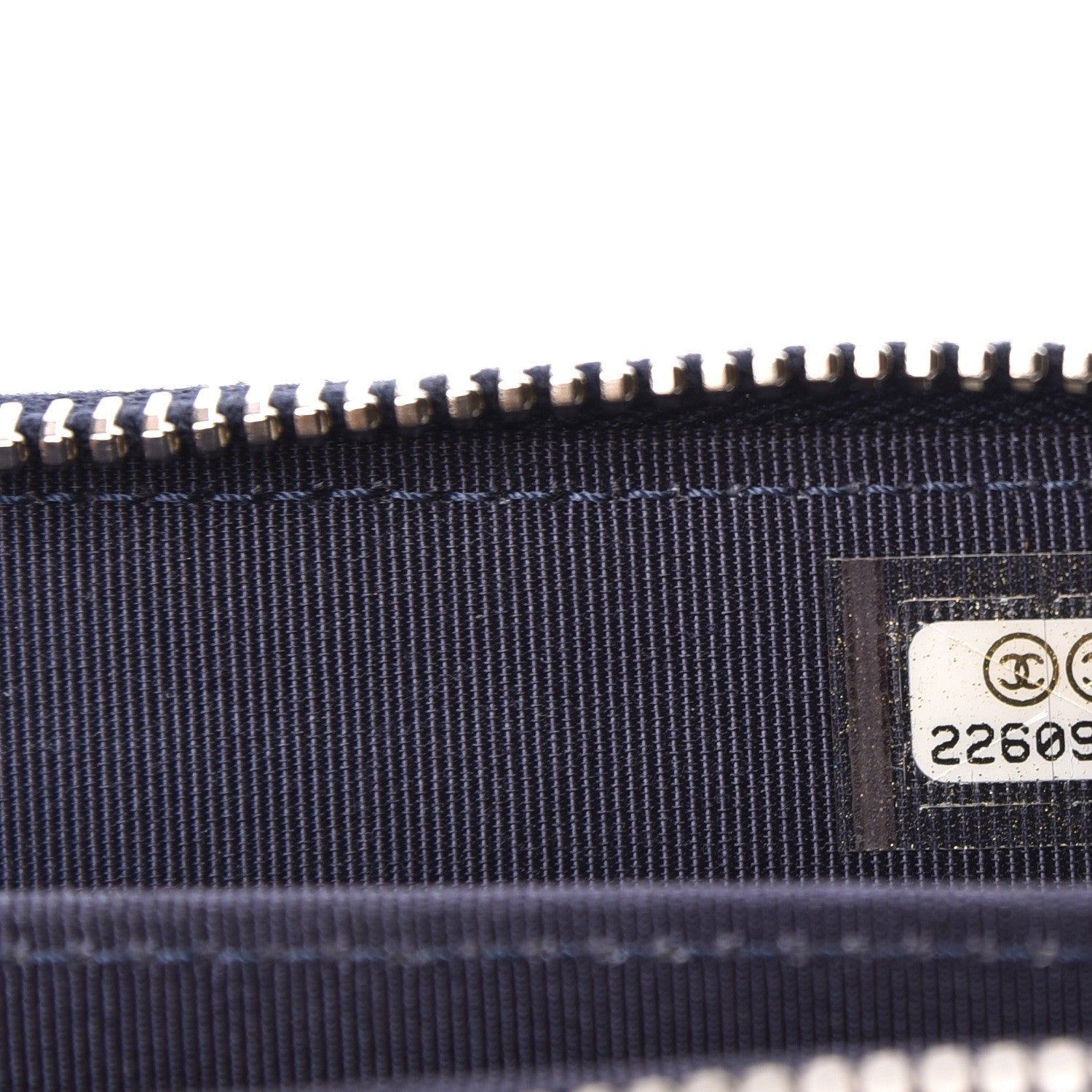 Chanel Lambskin Quilted Zip Around Coin Purse Wallet Blue 7 of 8