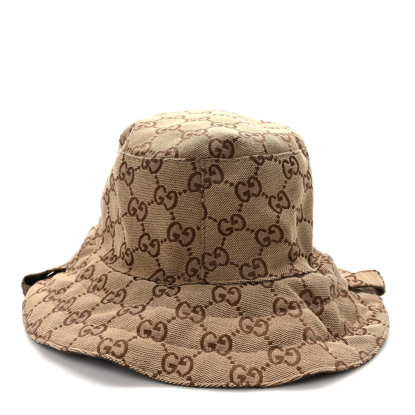 Canvas Monogram Reversible Bucket Hat Brown