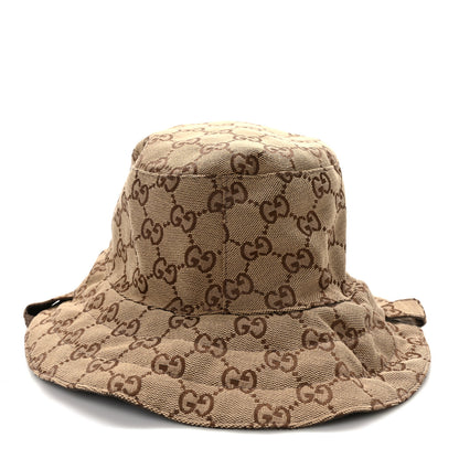 Gucci Canvas Monogram Reversible Bucket Hat Brown 5 of 14