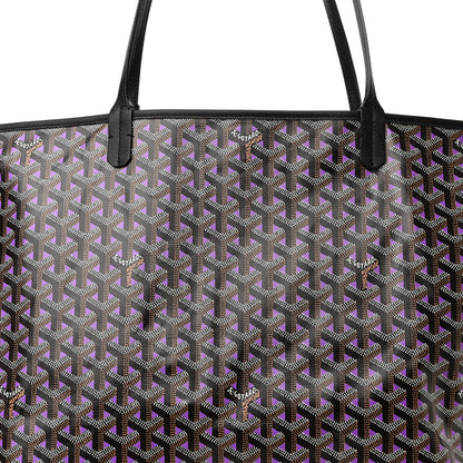 Goyard Goyardine Saint Louis Claire Voie GM Black Purple 9 of 11