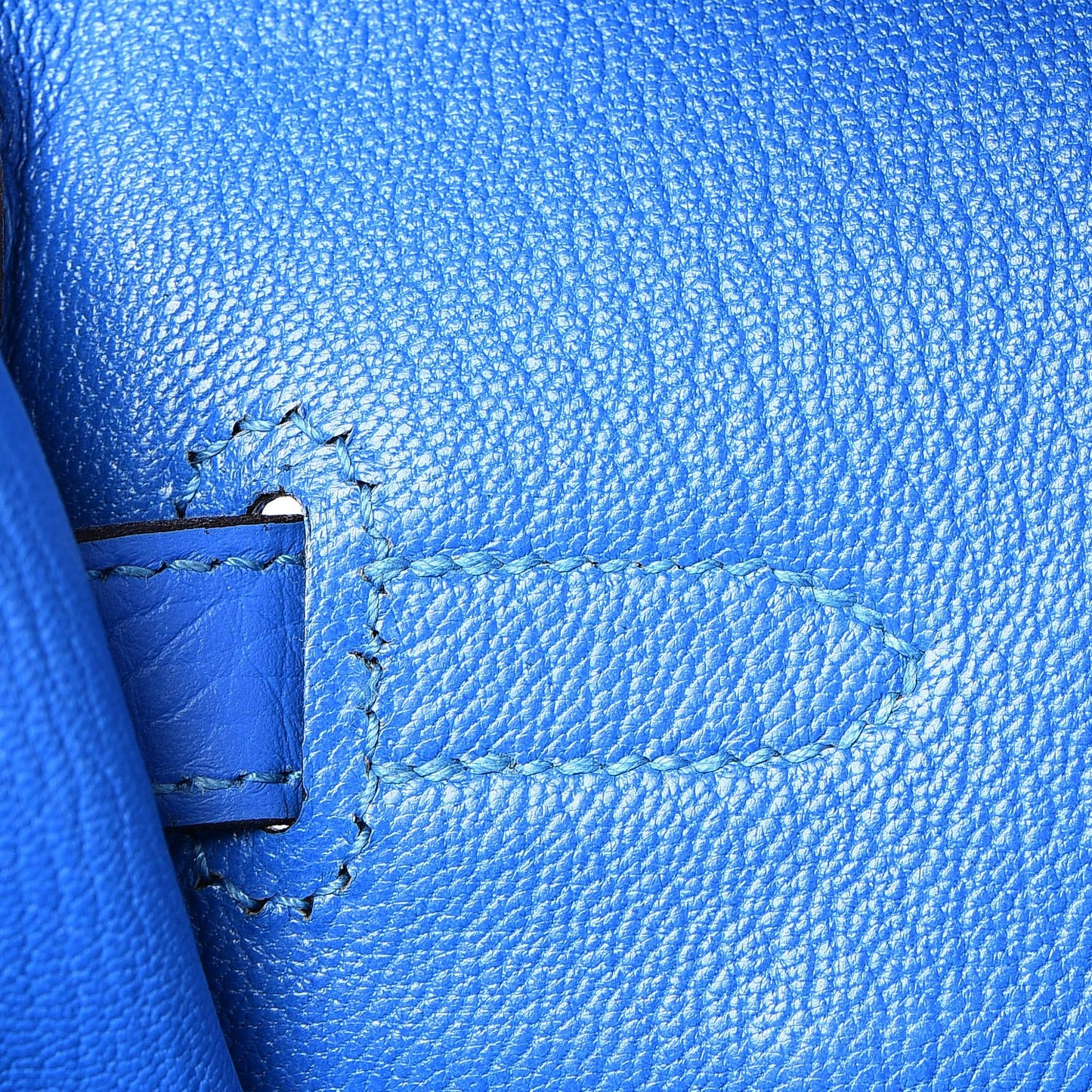 Taurillon Clemence Birkin 35 Bleu Hydra
