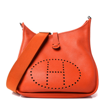 Hermes Taurillon Clemence Evelyne III GM Feu 1 of 8