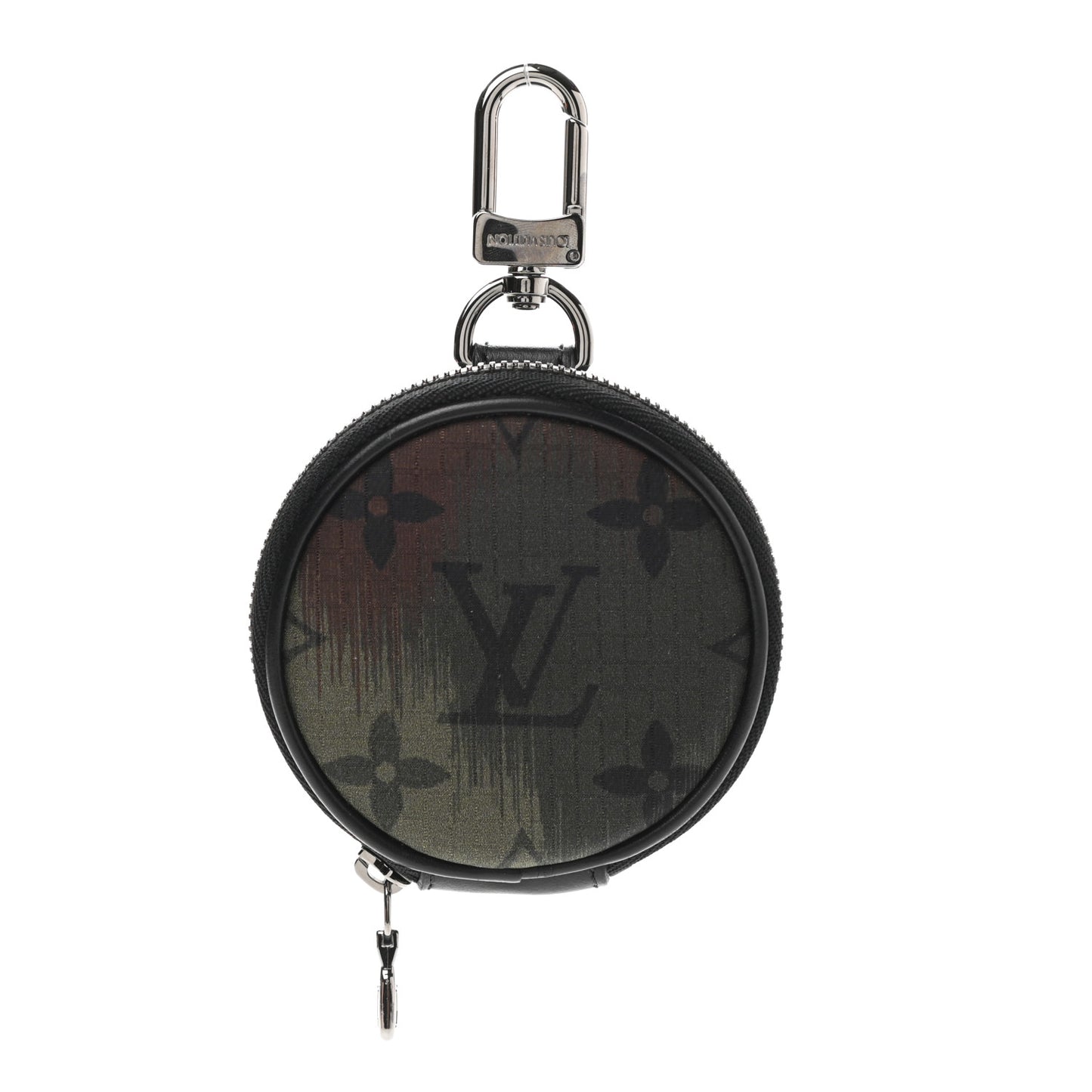 Nylon Monogram Camouflage Coin Pouch Green