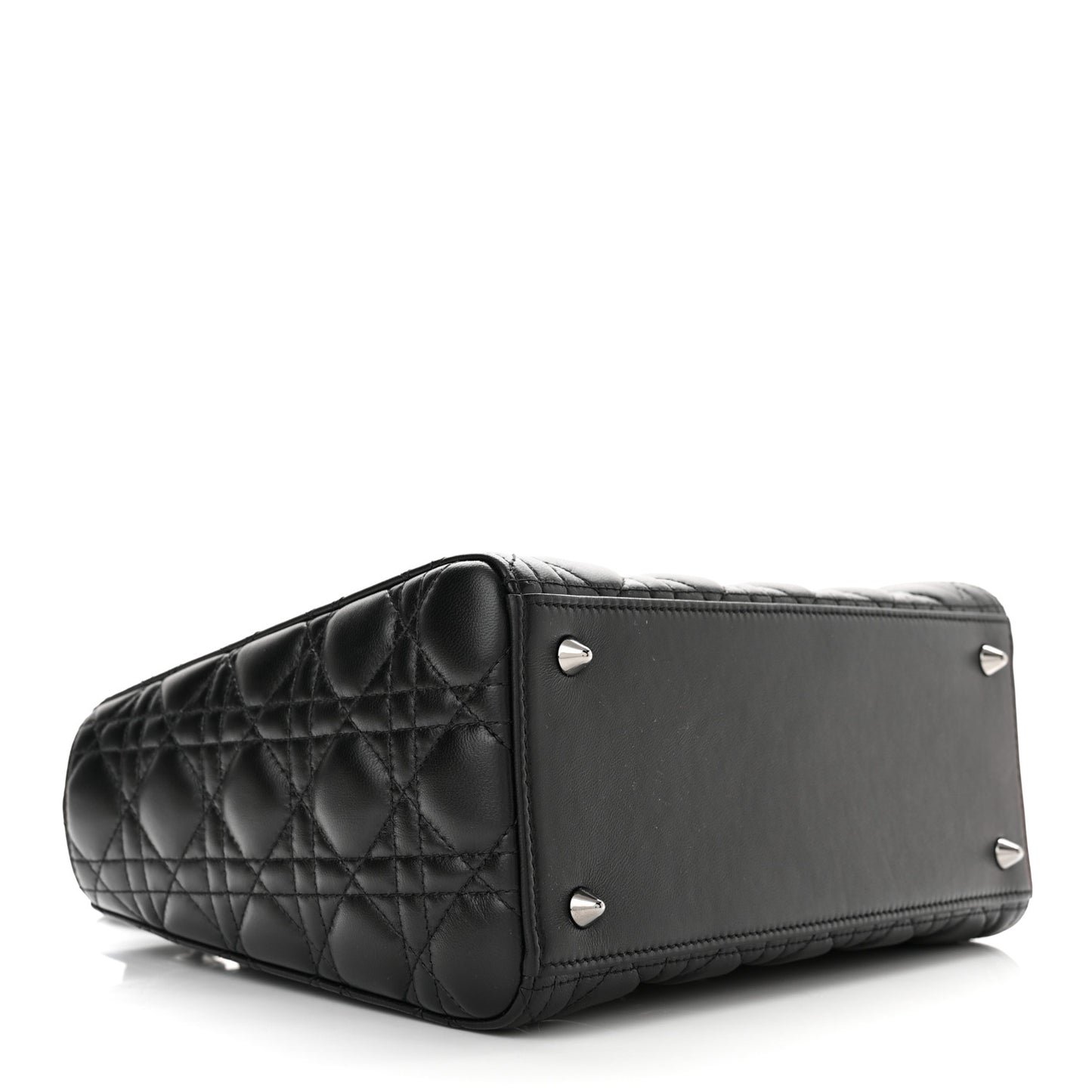 Lambskin Cannage Medium Lady Dior Black