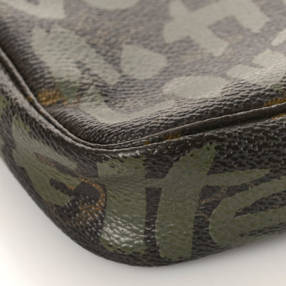 Louis Vuitton Monogram Graffiti Pochette Accessories Kaki 8 of 12