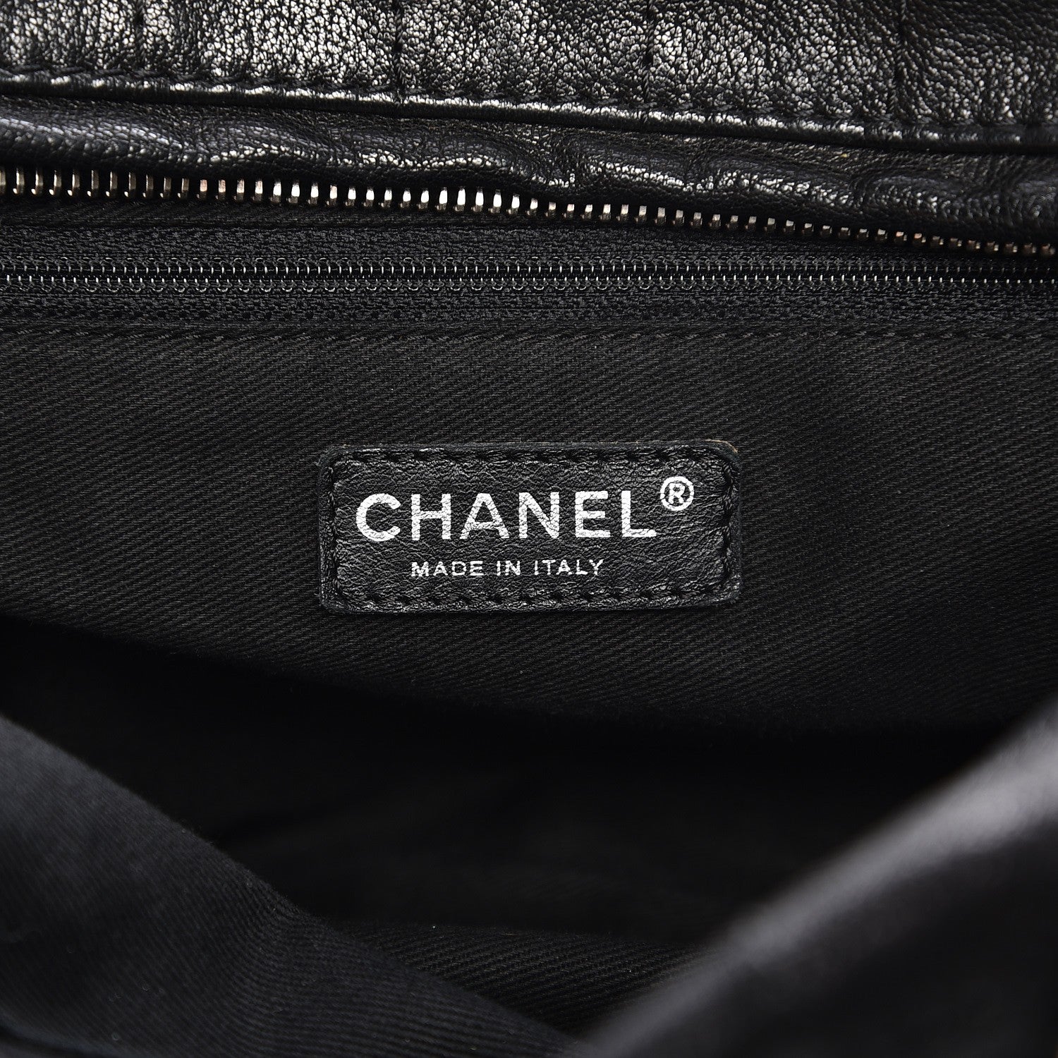 Chanel Distressed Caviar Outdoor Bowler Black 6 of 10