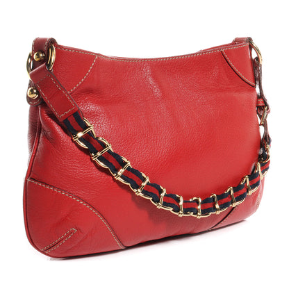 Gucci Leather Capri Shoulder Bag Red 3 of 8