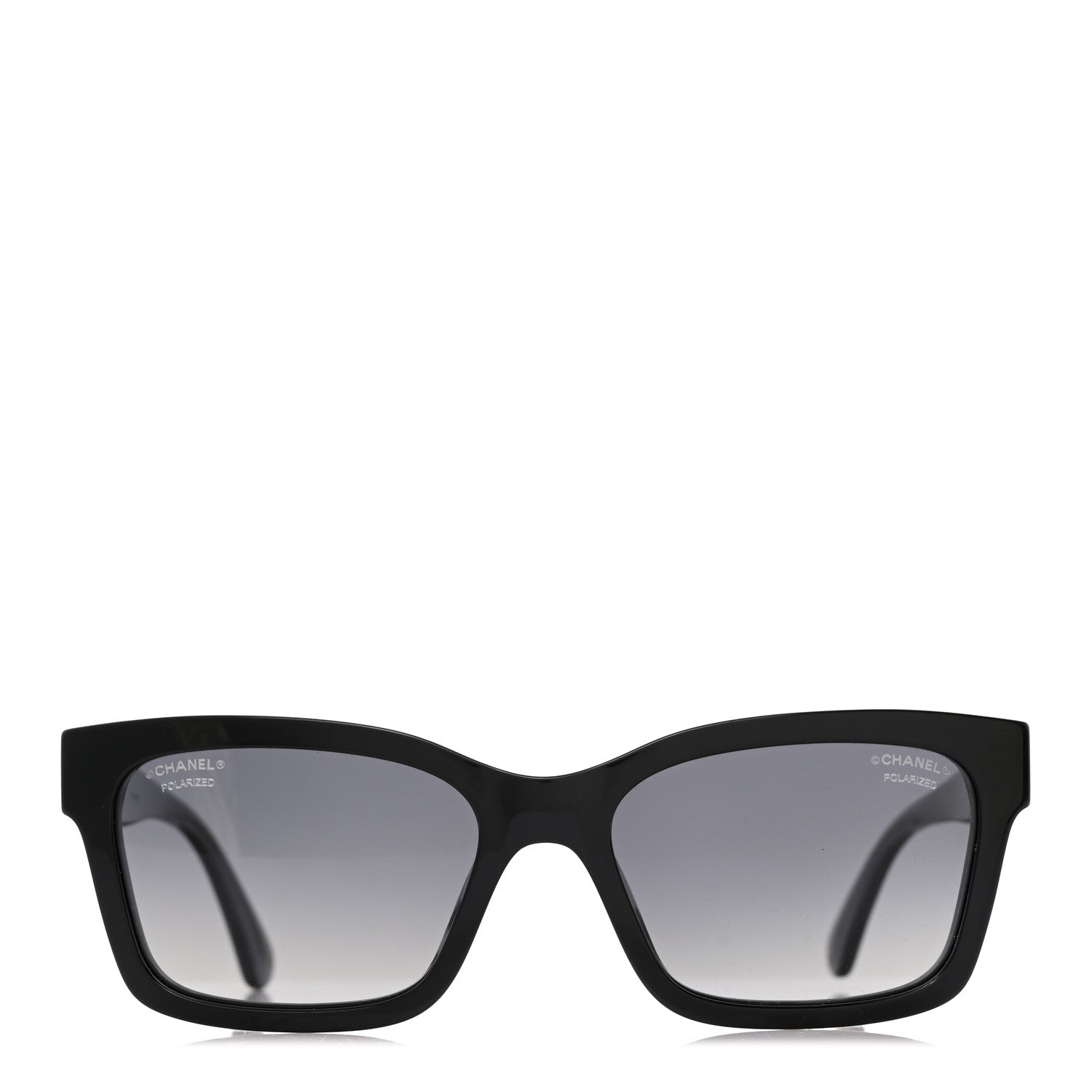 Chanel Acetate Polarized Square Sunglasses 5417 Black 2 of 8
