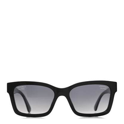 Chanel Acetate Polarized Square Sunglasses 5417 Black 2 of 8