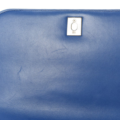 Chanel Lambskin Small Carry Chic Flap Blue 11 of 16