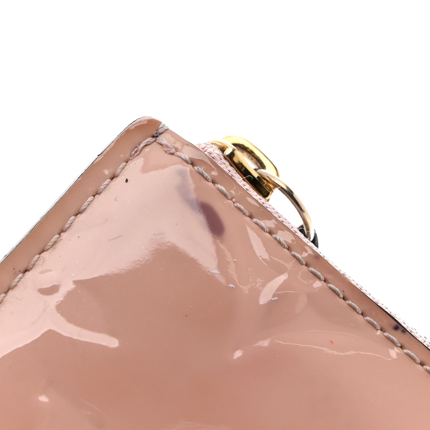 Louis Vuitton Vernis Key Pouch NM Rose Ballerine 8 of 11