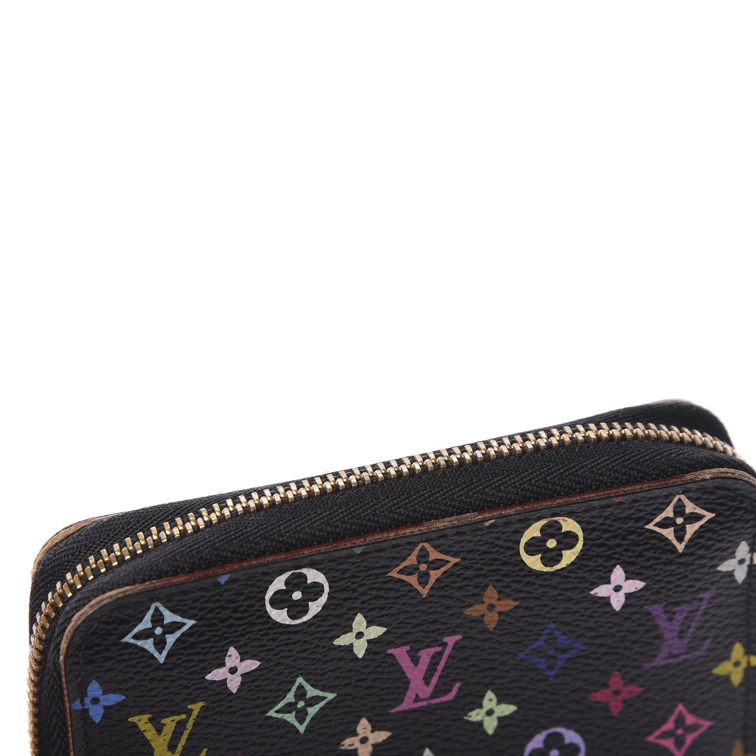 Louis Vuitton Monogram Multicolor Zippy Coin Purse Black Grenade 7 of 8