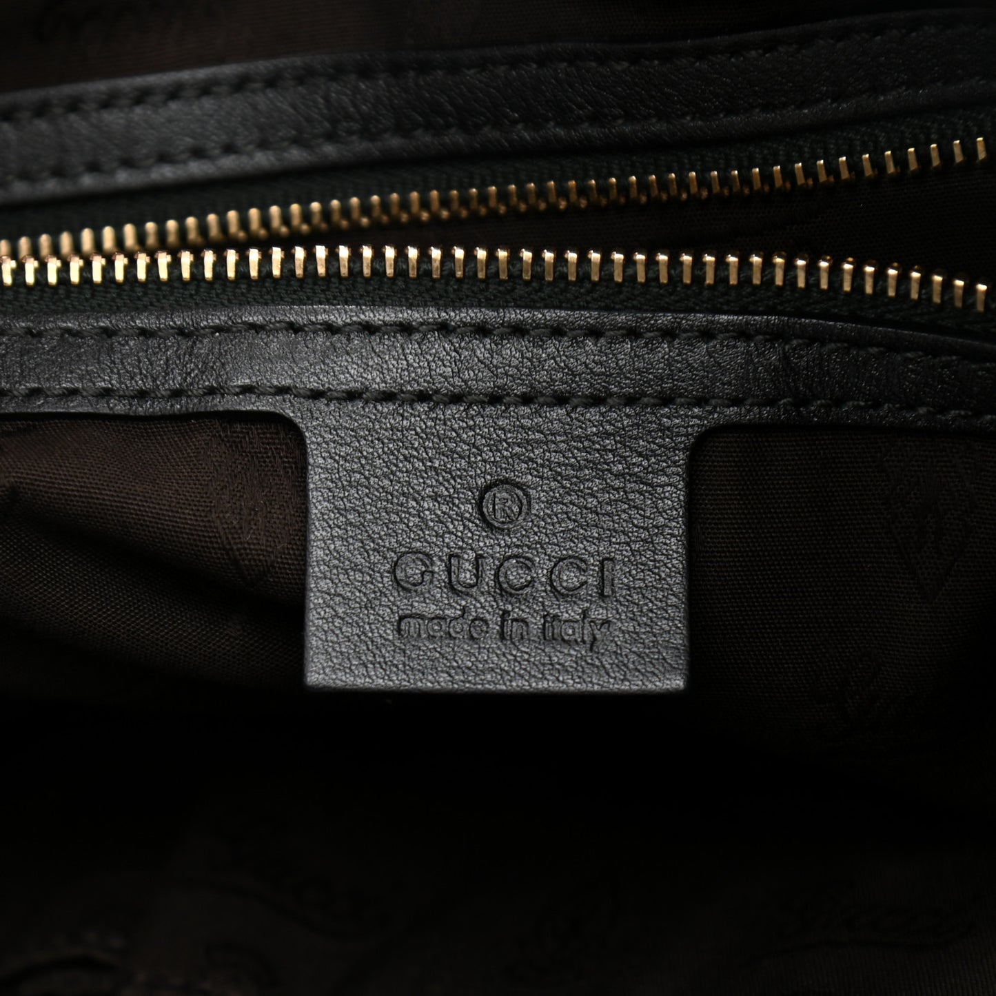 Guccissima Large Interlocking G Tote Dark Green
