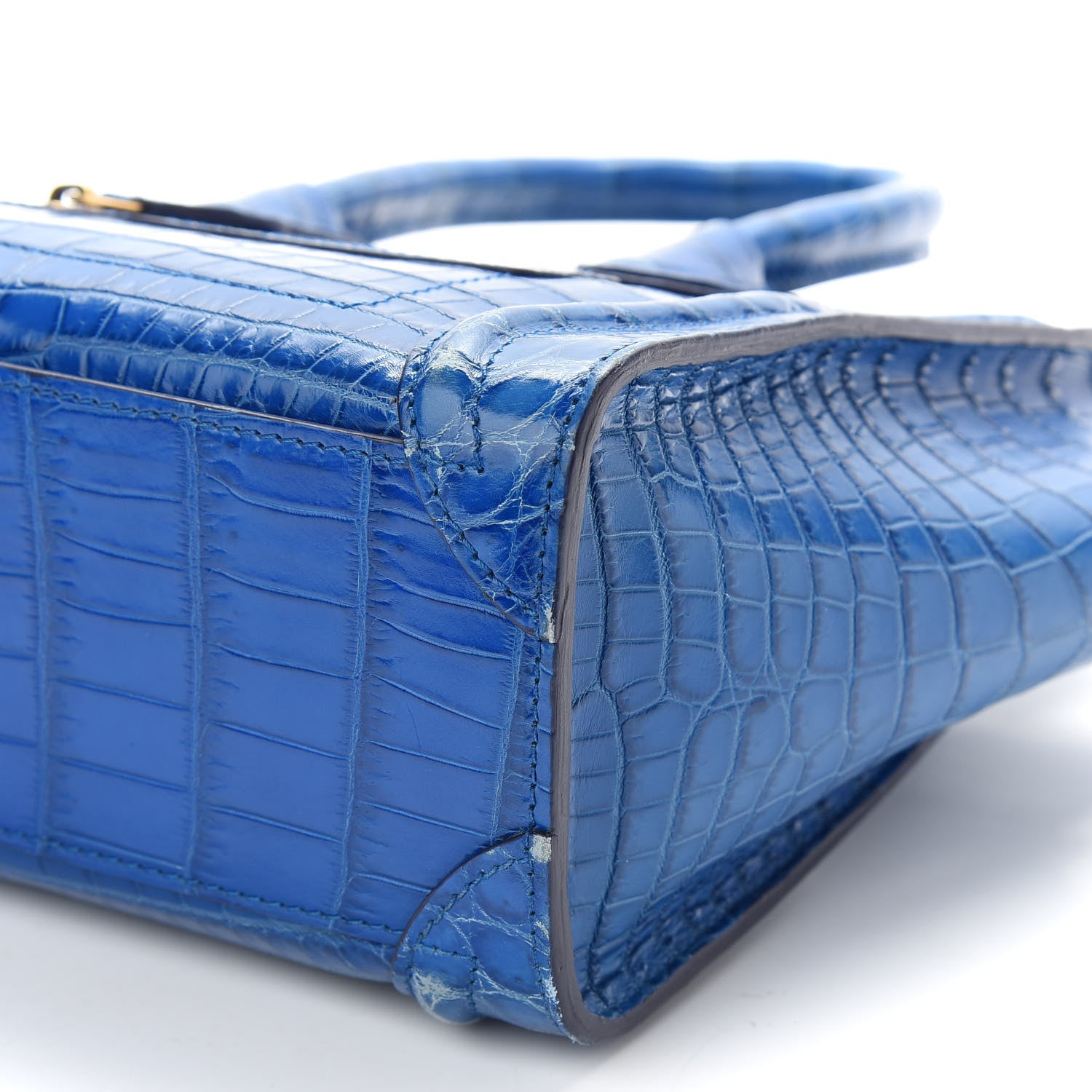 Celine Crocodile Nano Luggage Blue 8 of 8