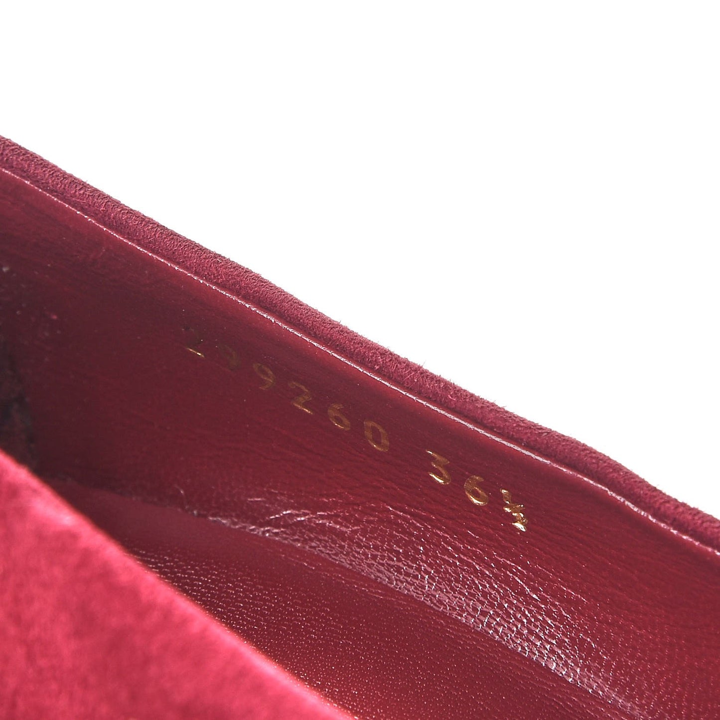 Suede Platform Pumps 36.5 Burgundy
