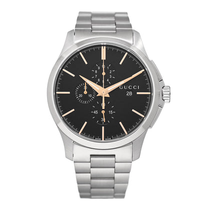 Gucci Stainless Steel 44mm G-Timeless Chronograph Quartz Watch Black 1 of 4