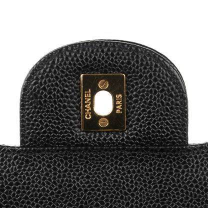 Chanel Caviar Quilted Jumbo Double Flap Black 6 of 8