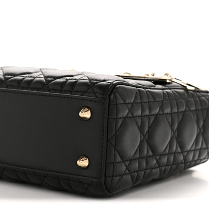 Christian Dior Lambskin Cannage Small Lucky Badges My Lady Dior Black 10 of 14