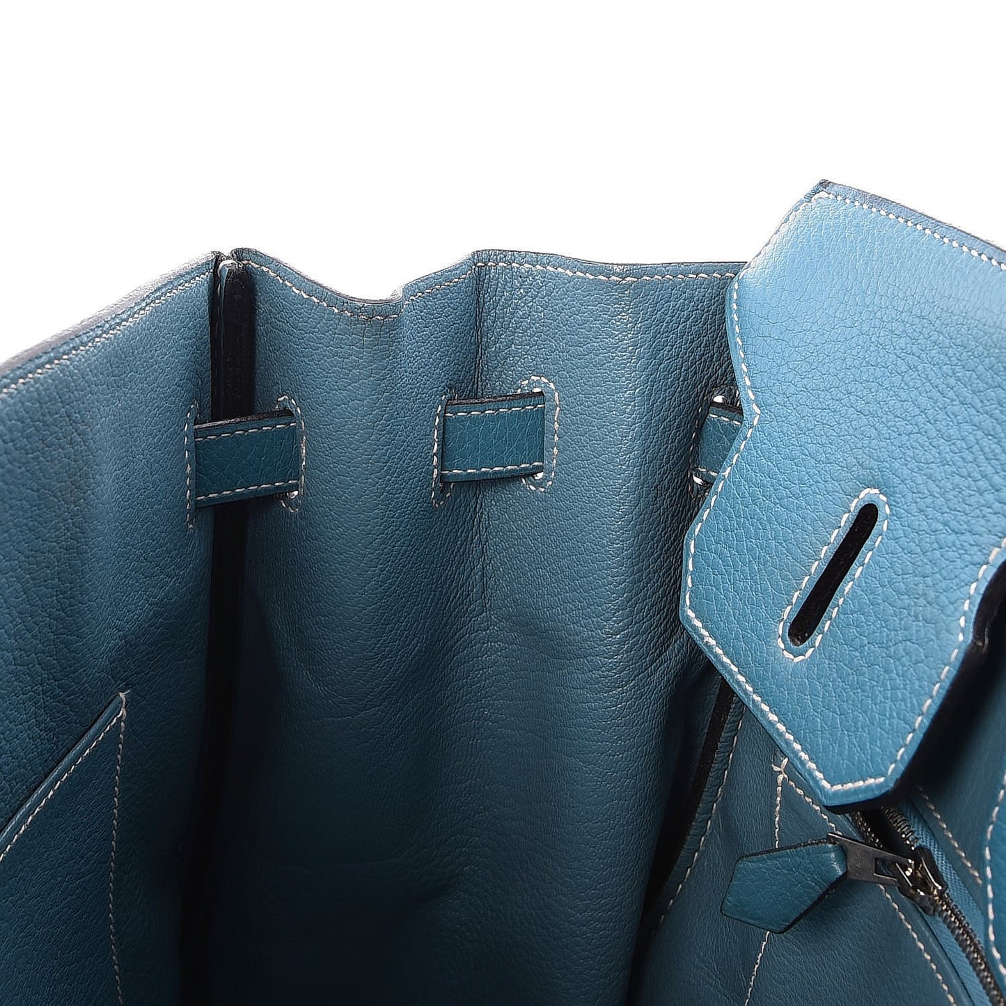 Taurillon Clemence Birkin 35 Blue Jean