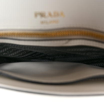 Prada Saffiano Flap Shoulder Bag White 5 of 12