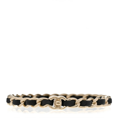 Chanel Lambskin CC Turnlock Chain Bangle Black 1 of 4