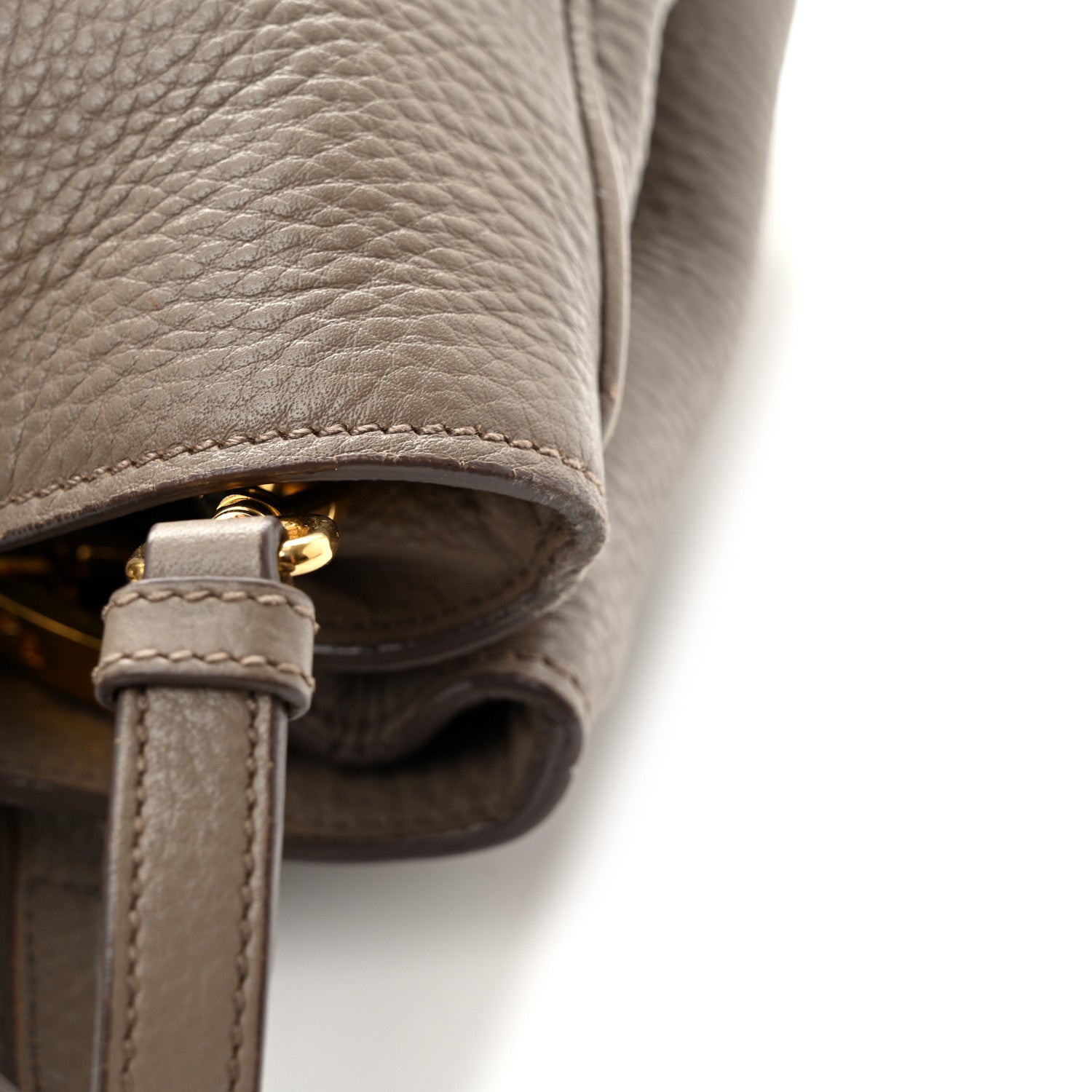 Prada Vitello Daino Tote Argilla 13 of 17