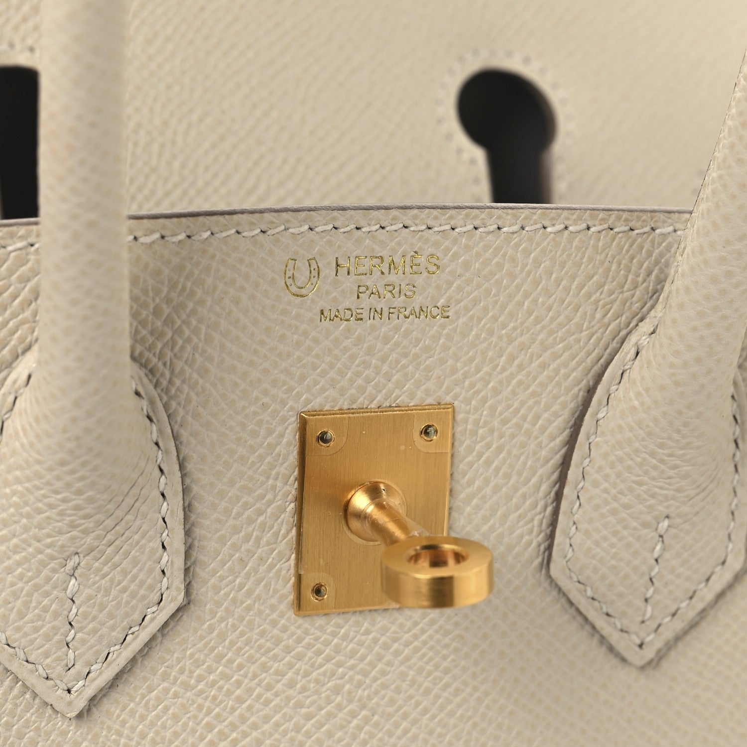 Hermes Epsom Horseshoe Birkin Sellier 25 Craie Gris Tourterelle 6 of 13