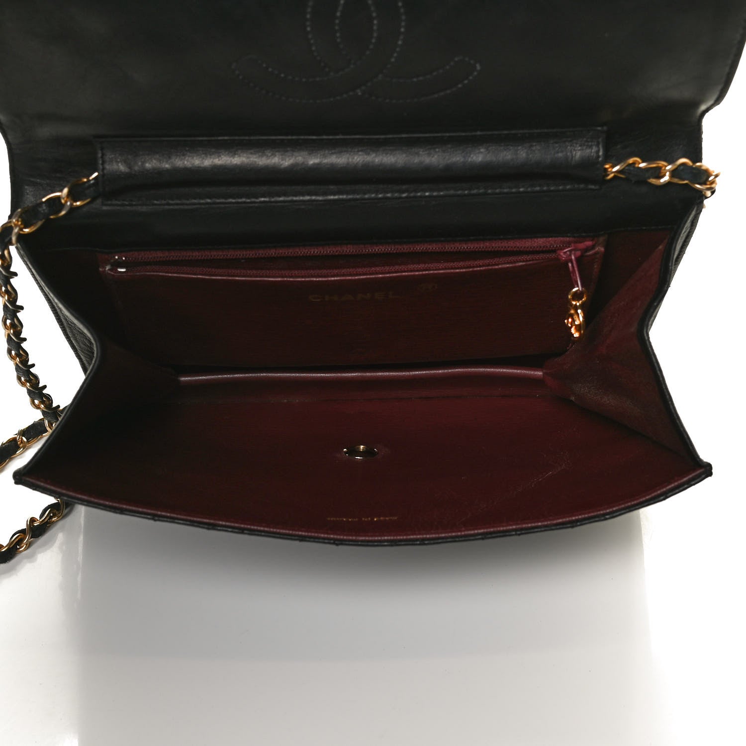 Chanel Lambskin Quilted Medium Single Flap Black 5 of 11