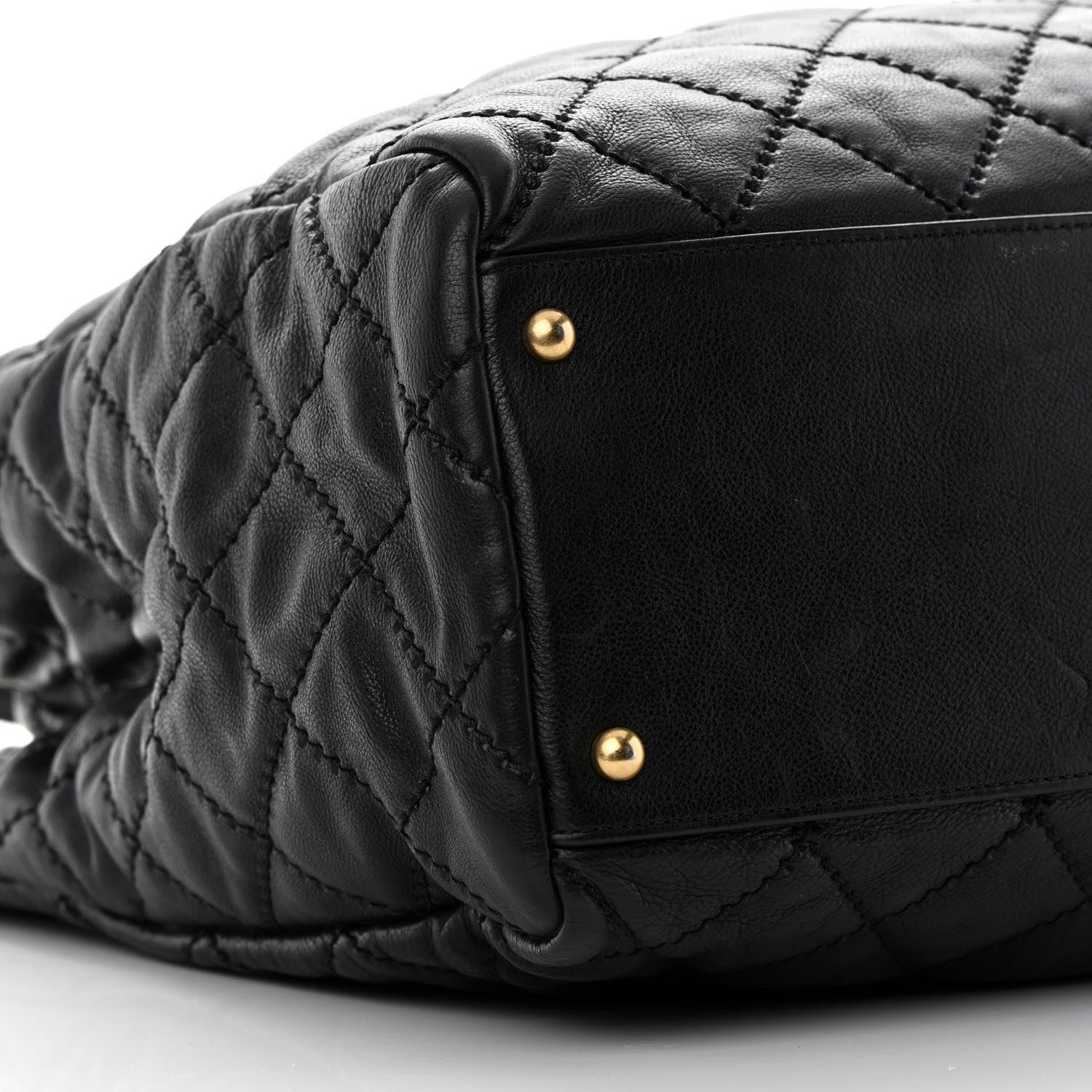Chanel Calfskin Quilted Large Retro Chain Tote Black 9 of 18
