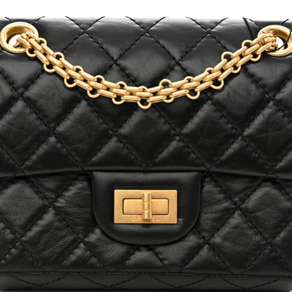 Chanel Aged Calfskin Quilted 2.55 Reissue Mini Flap Black 8 of 12