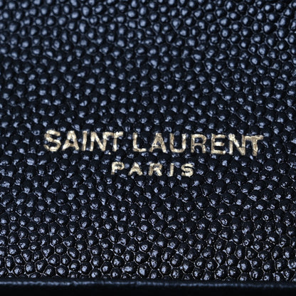 Saint Laurent Grain de Poudre Uptown Chain Wallet Black 6 of 14