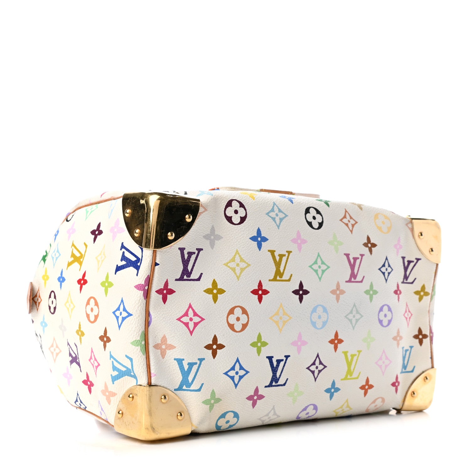 Louis Vuitton Monogram Multicolor Speedy 30 White 3 of 4