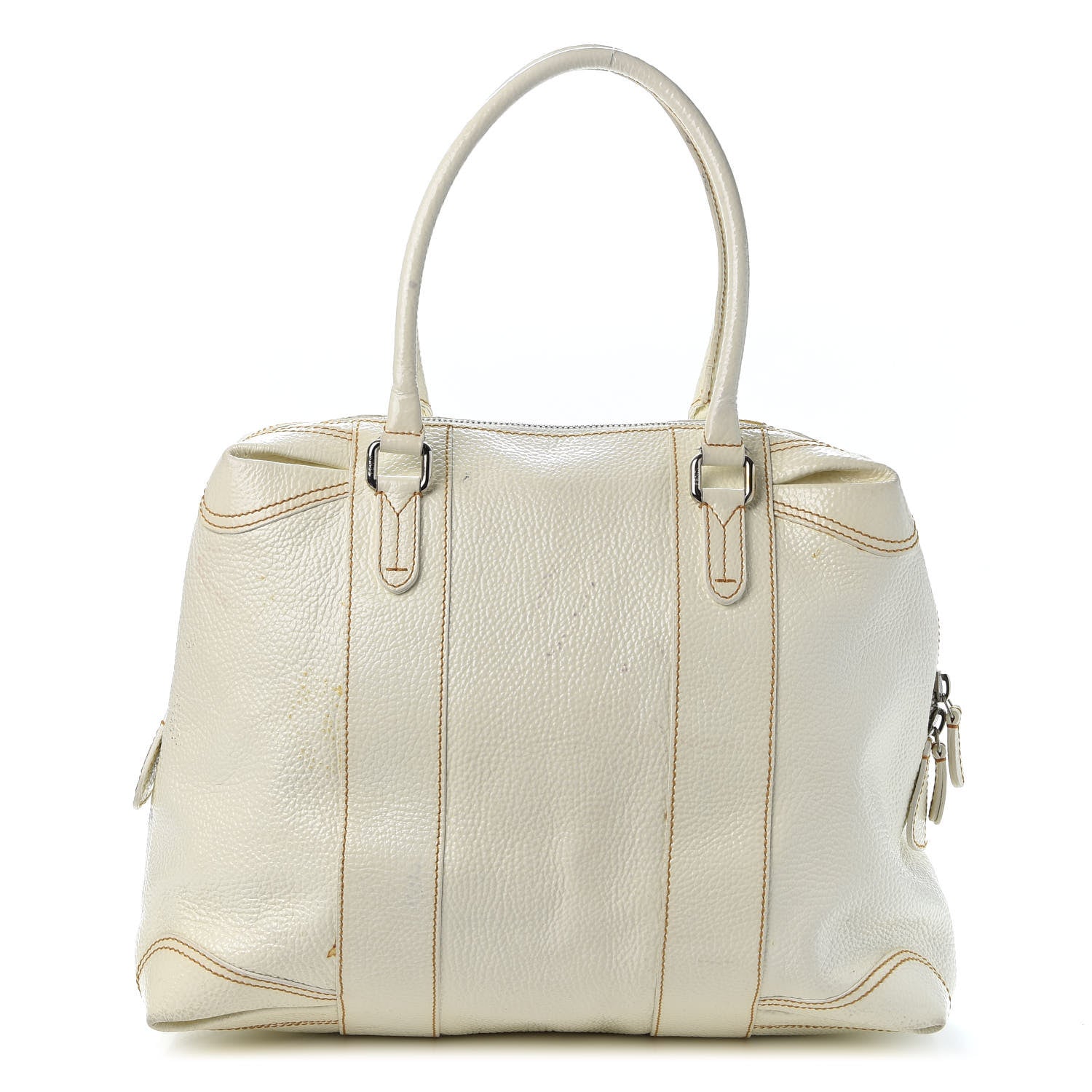 Fendi Grained Calfskin Large B Mix Tote White 1 of 11