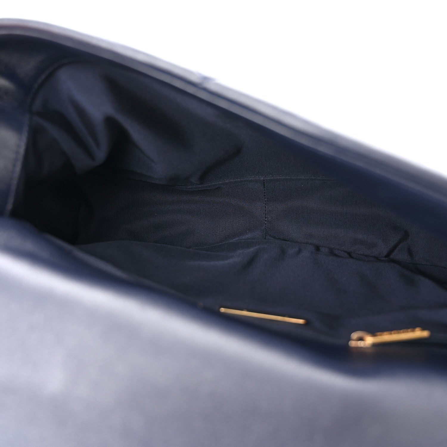 Chanel Lambskin Quilted Large Chanel 19 Flap Navy Blue 5 of 11