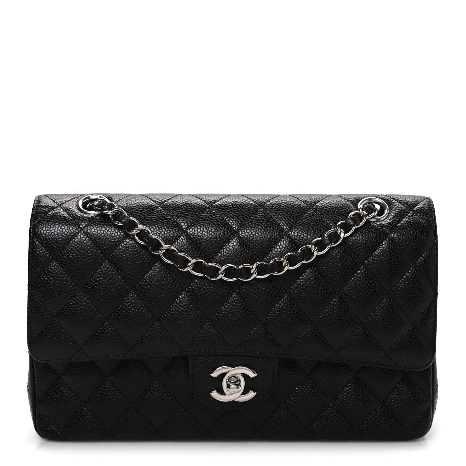 Chanel Caviar Quilted Medium Double Flap Black 1 of 10