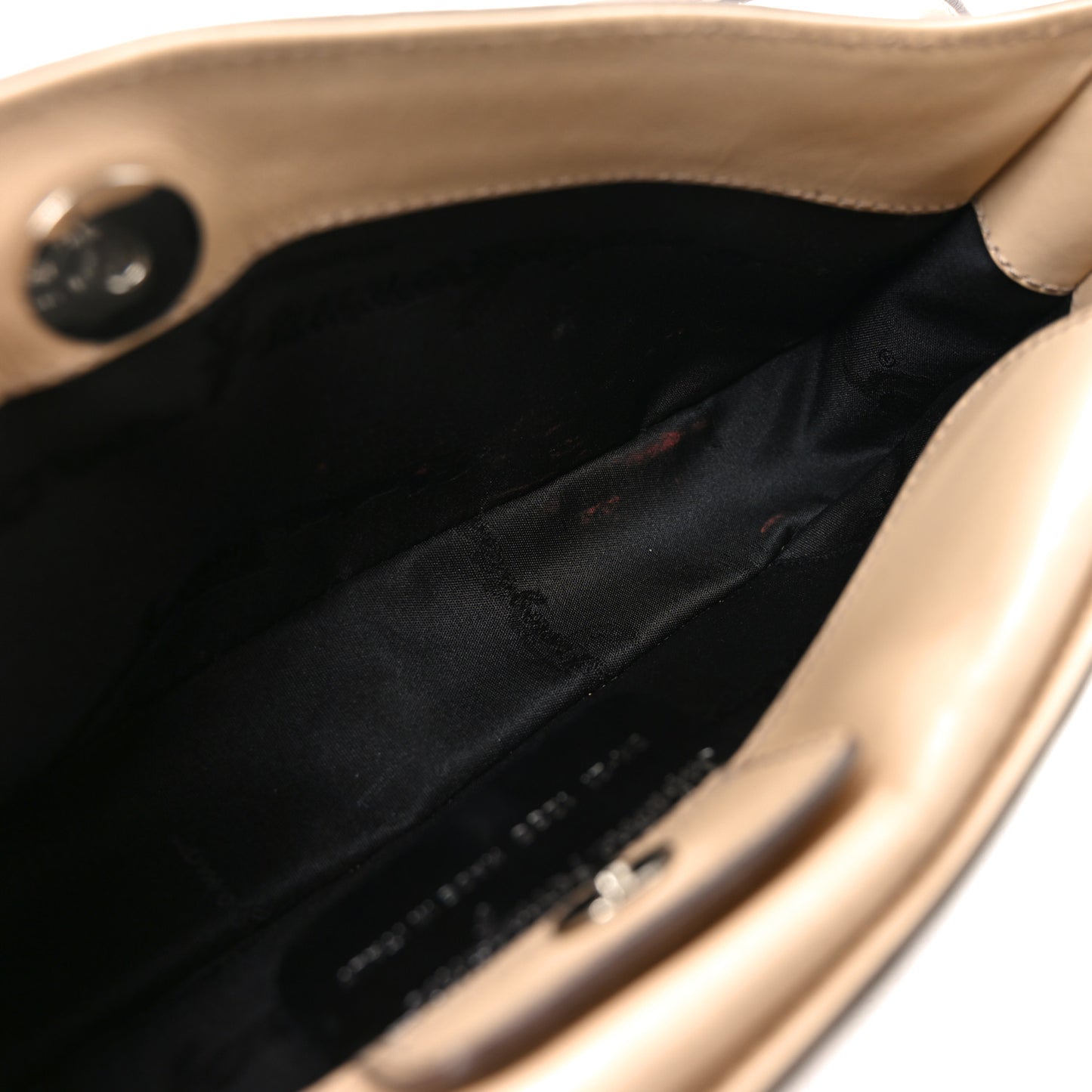Lizard Calfskin Shoulder Bag Beige
