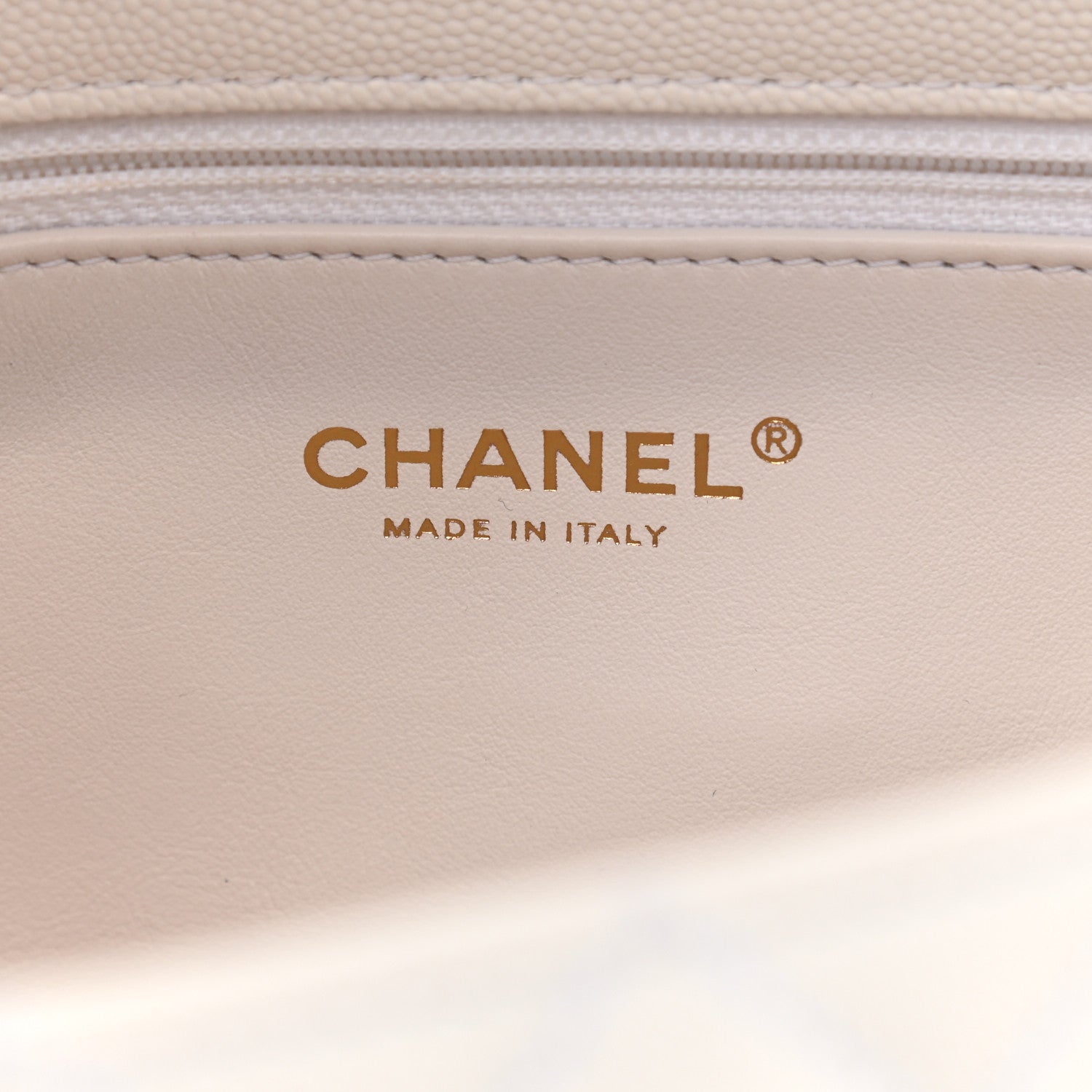 Chanel Caviar Lizard Quilted Small Coco Handle Flap White Beige 6 of 11