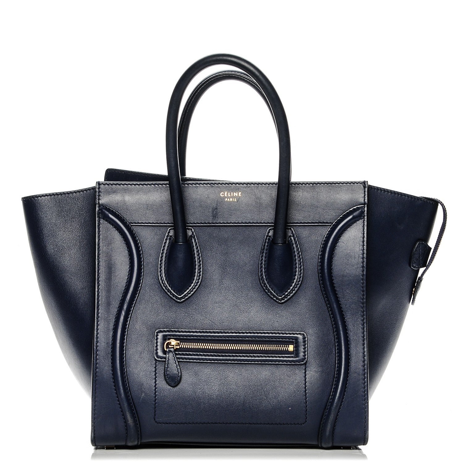 Celine Smooth Calfskin Mini Luggage Ink 1 of 17