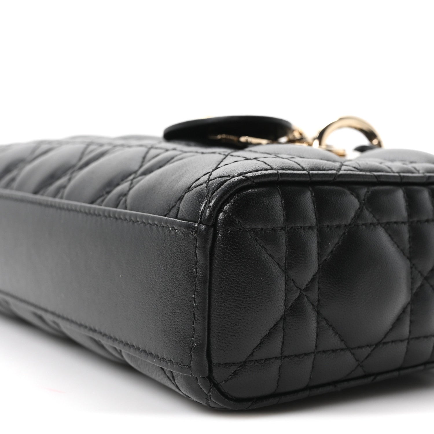Christian Dior Lambskin Cannage Small Lady D-Joy Black 10 of 11