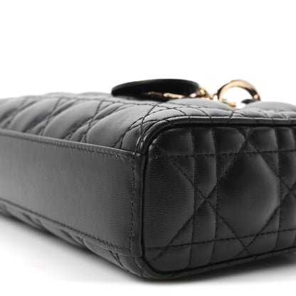 Christian Dior Lambskin Cannage Small Lady D-Joy Black 10 of 11