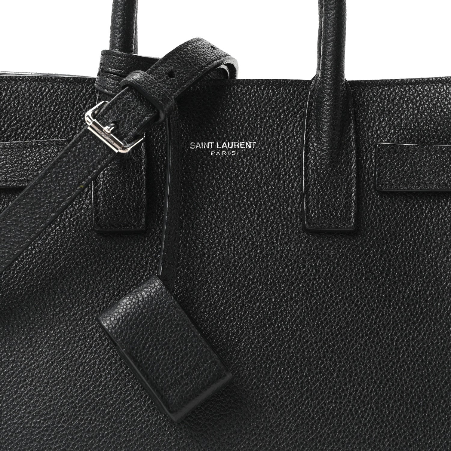 Saint Laurent Grained Calfskin Nano Sac De Jour Black 7 of 9